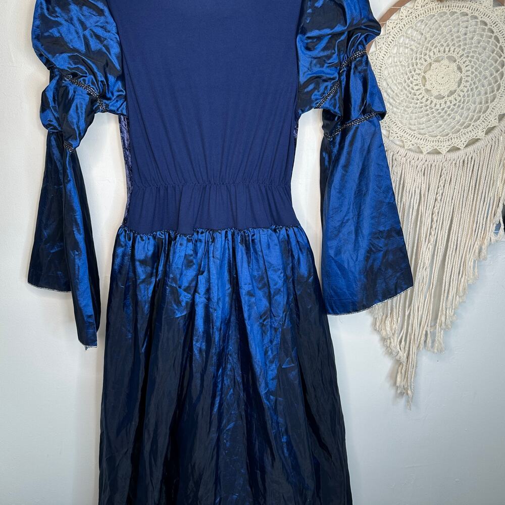 Unbranded Blue Printcess Historical Fancy Regal Costume Dress - Picture 5 of 6